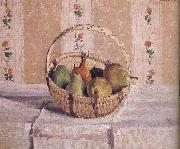 Camille Pissarro basket of apples and pears Sweden oil painting reproduction